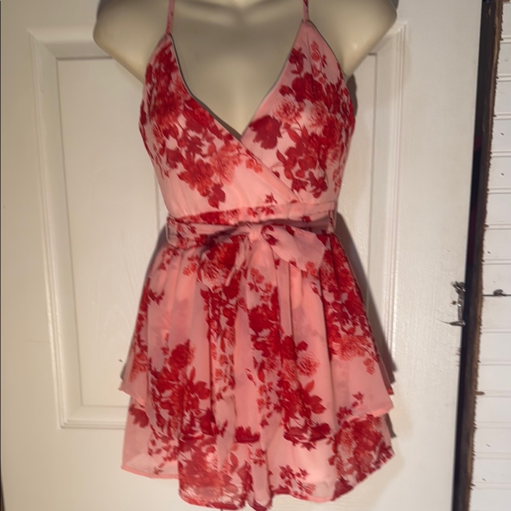 Justify Pink and Red Dress